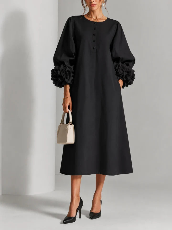 Liliana Elegant Floral Midi Dress