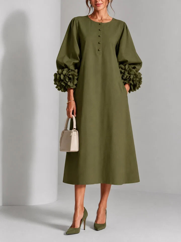 Liliana Elegant Floral Midi Dress