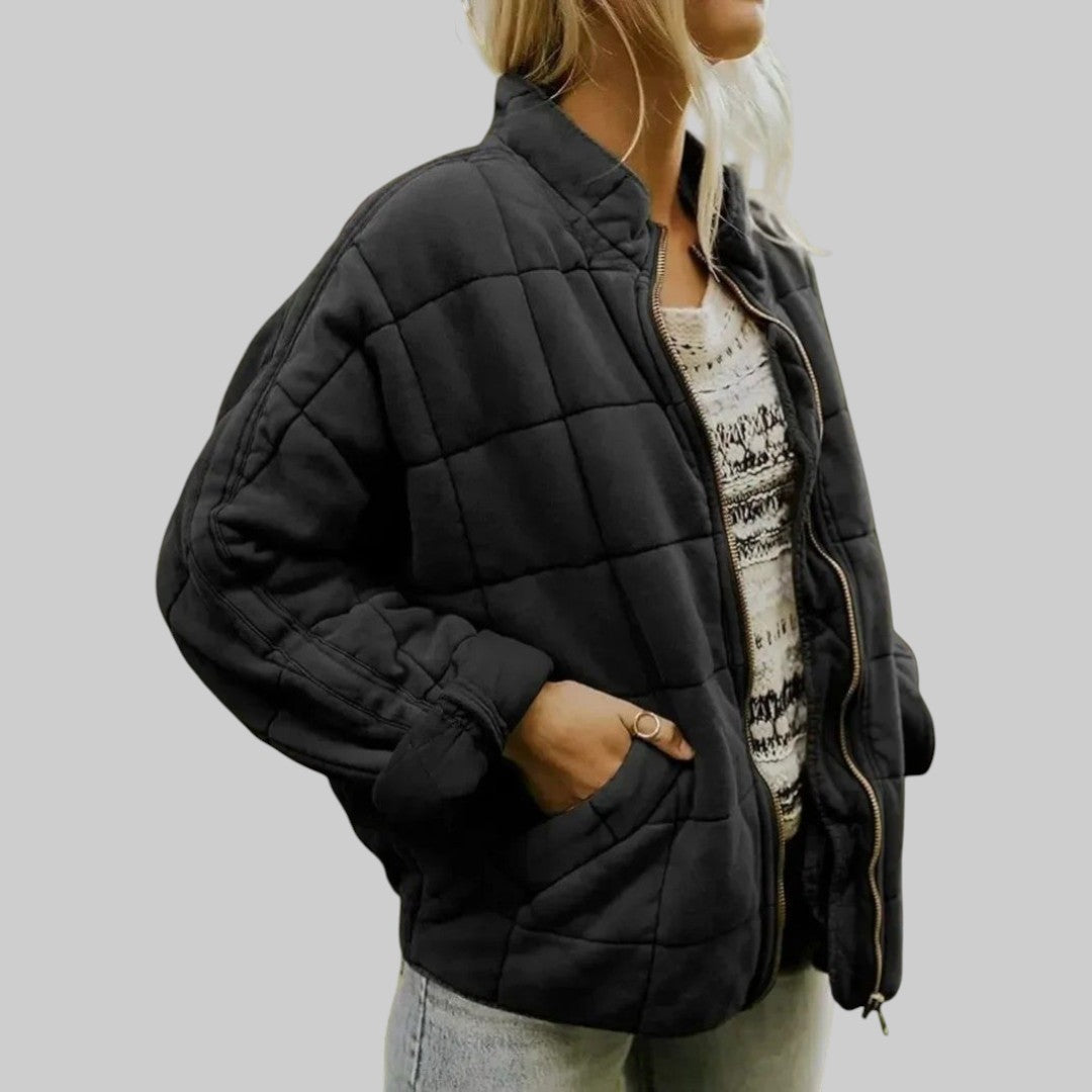 Josiane Elegant Oversized Quilted Jacket