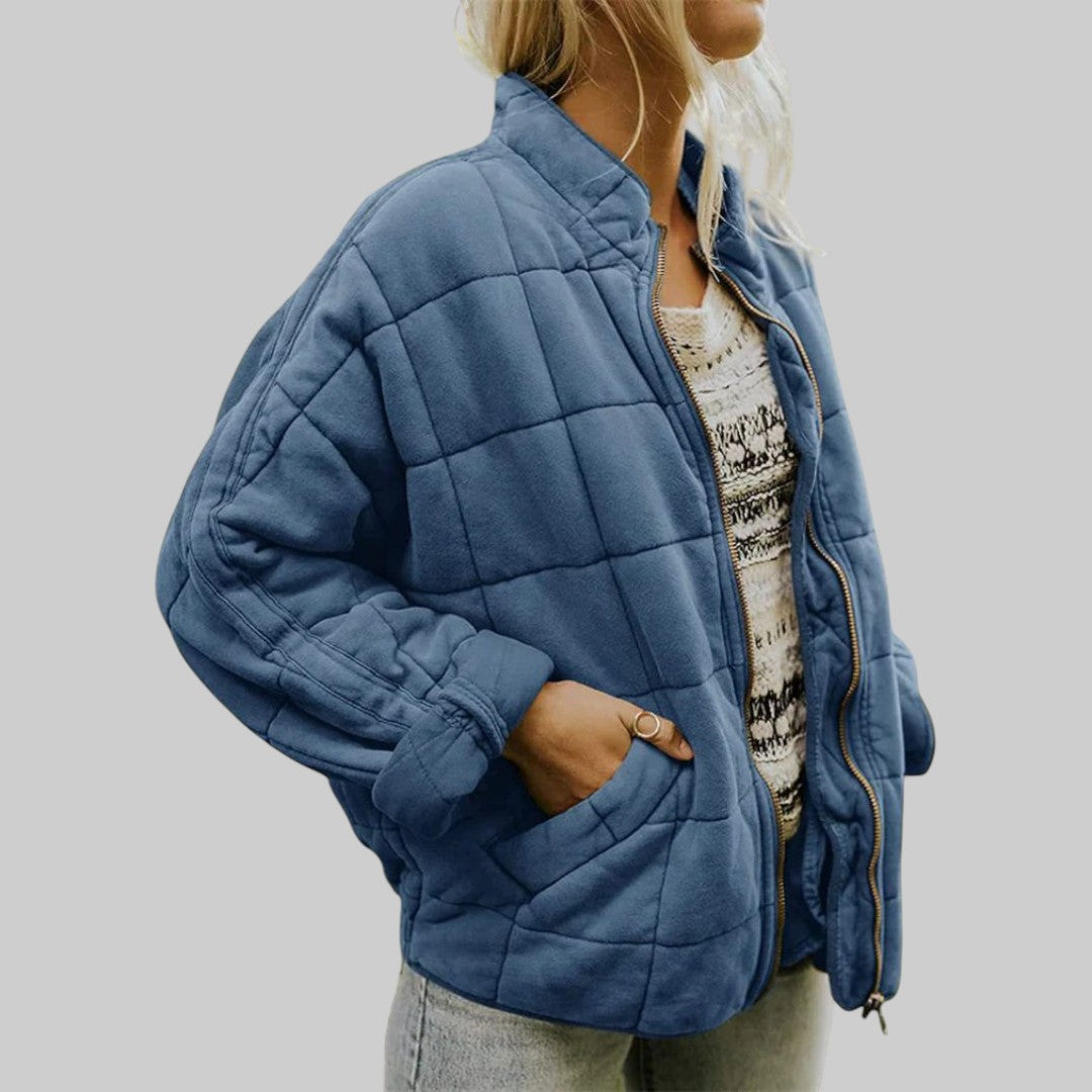 Josiane Elegant Oversized Quilted Jacket