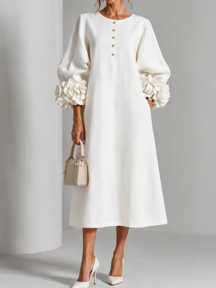 Liliana Elegant Floral Midi Dress