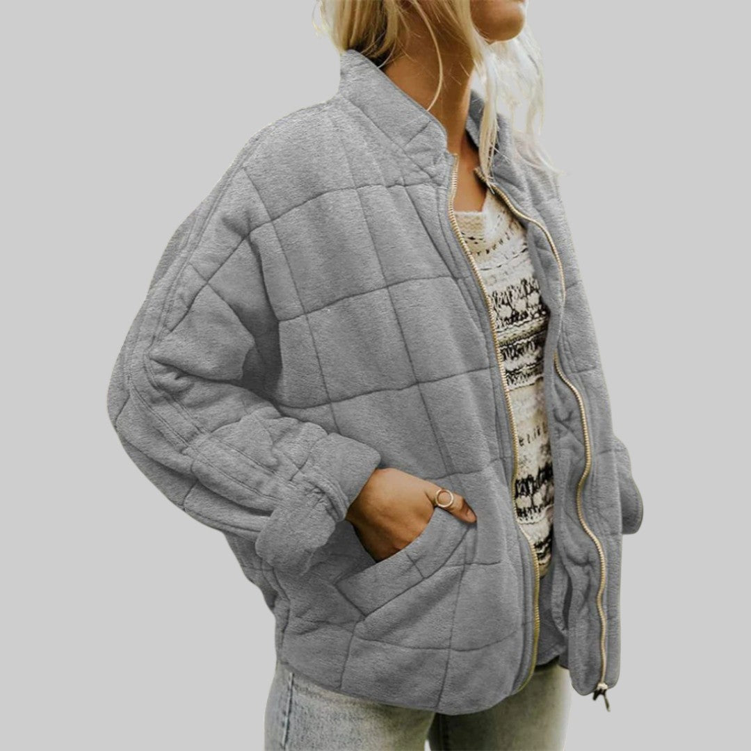Josiane Elegant Oversized Quilted Jacket