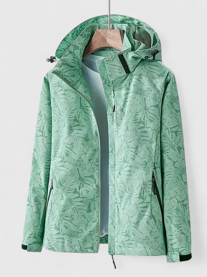 Thanyelle Elegant Botanical Rain Jacket
