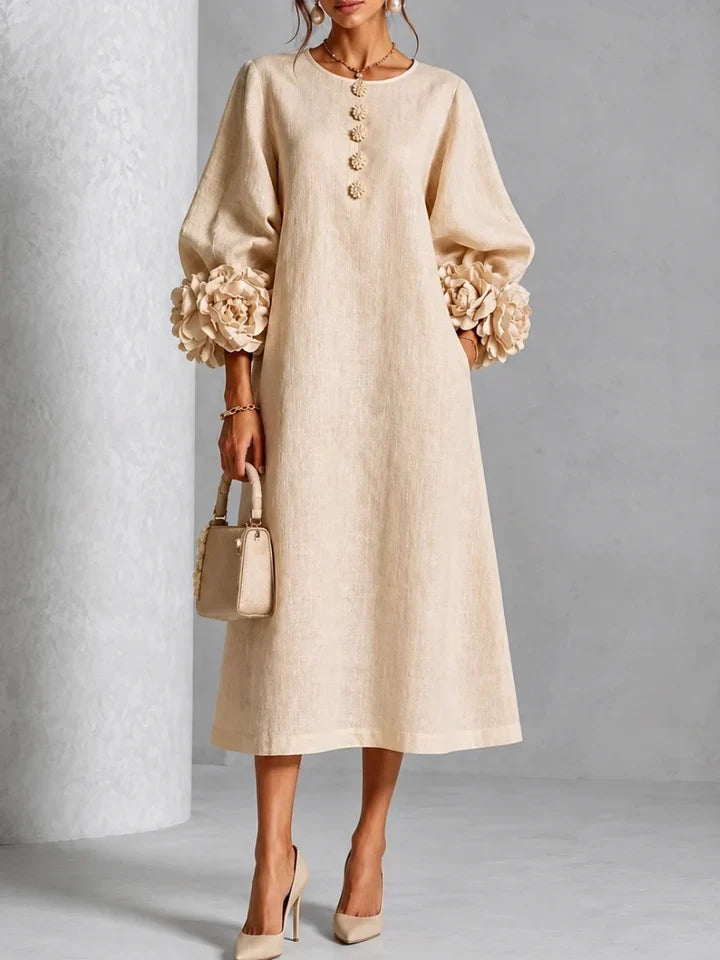 Liliana Elegant Floral Midi Dress