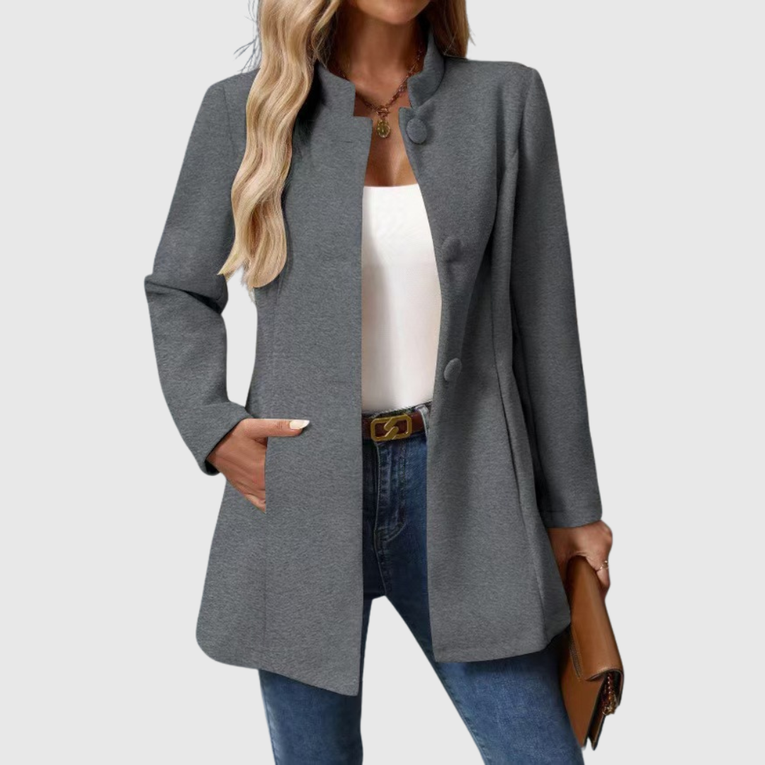 Carmelyssa Elegant Collarless Jacket
