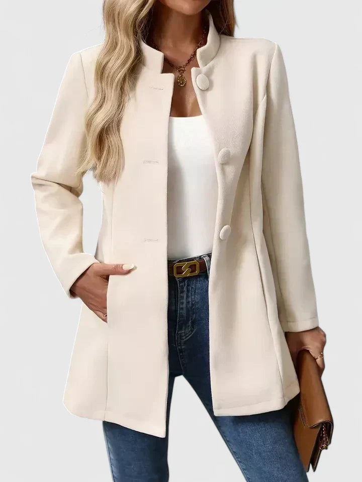 Carmelyssa Elegant Collarless Jacket