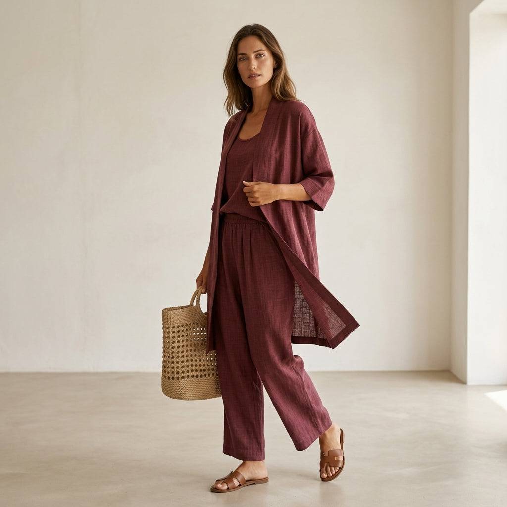 Isabela Elegant Linen Set