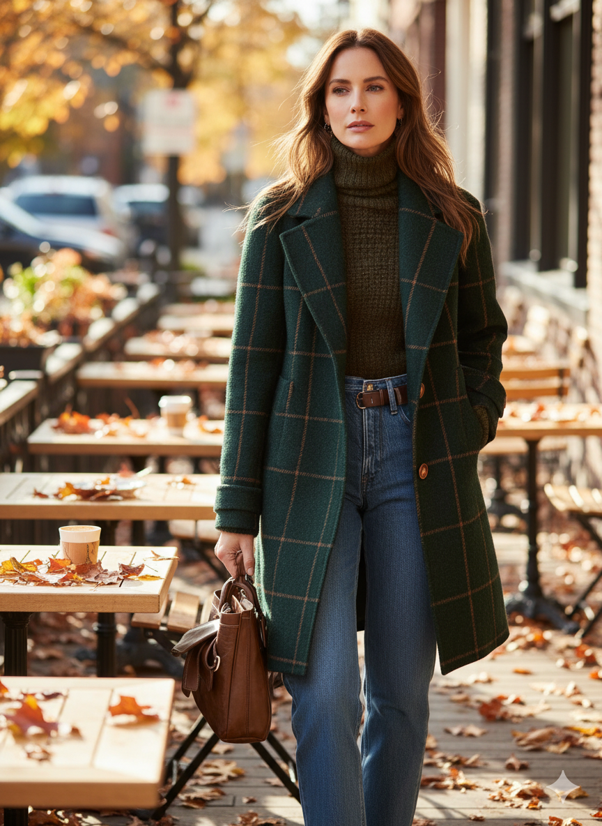 Fiona Classic Check Coat