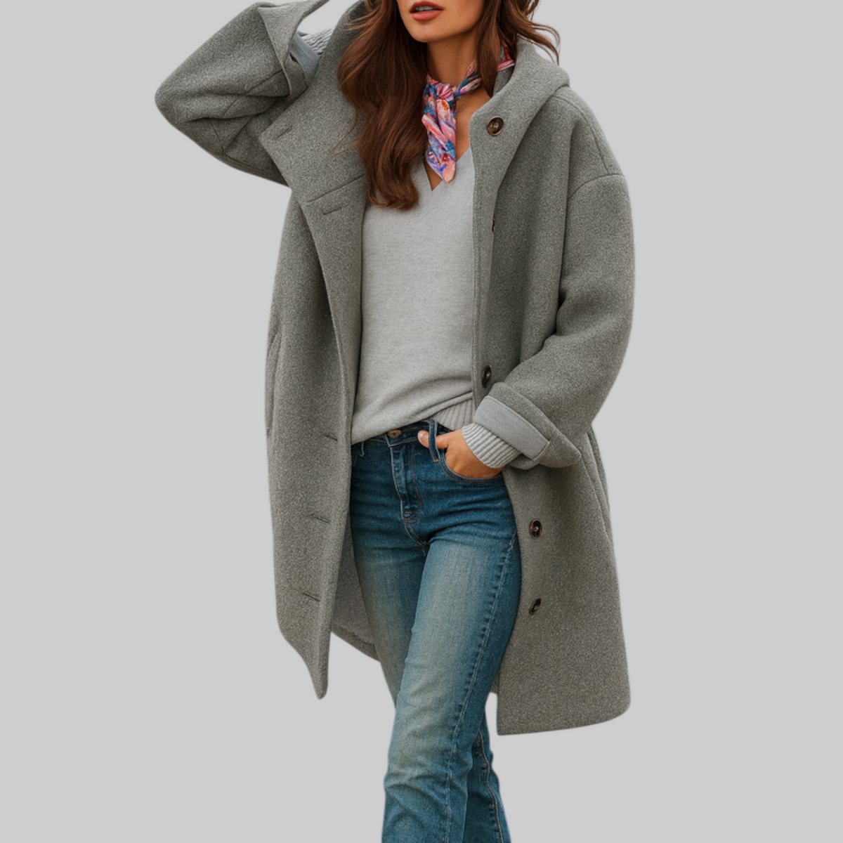 Freja Comfy Mid-Length Everyday Coat