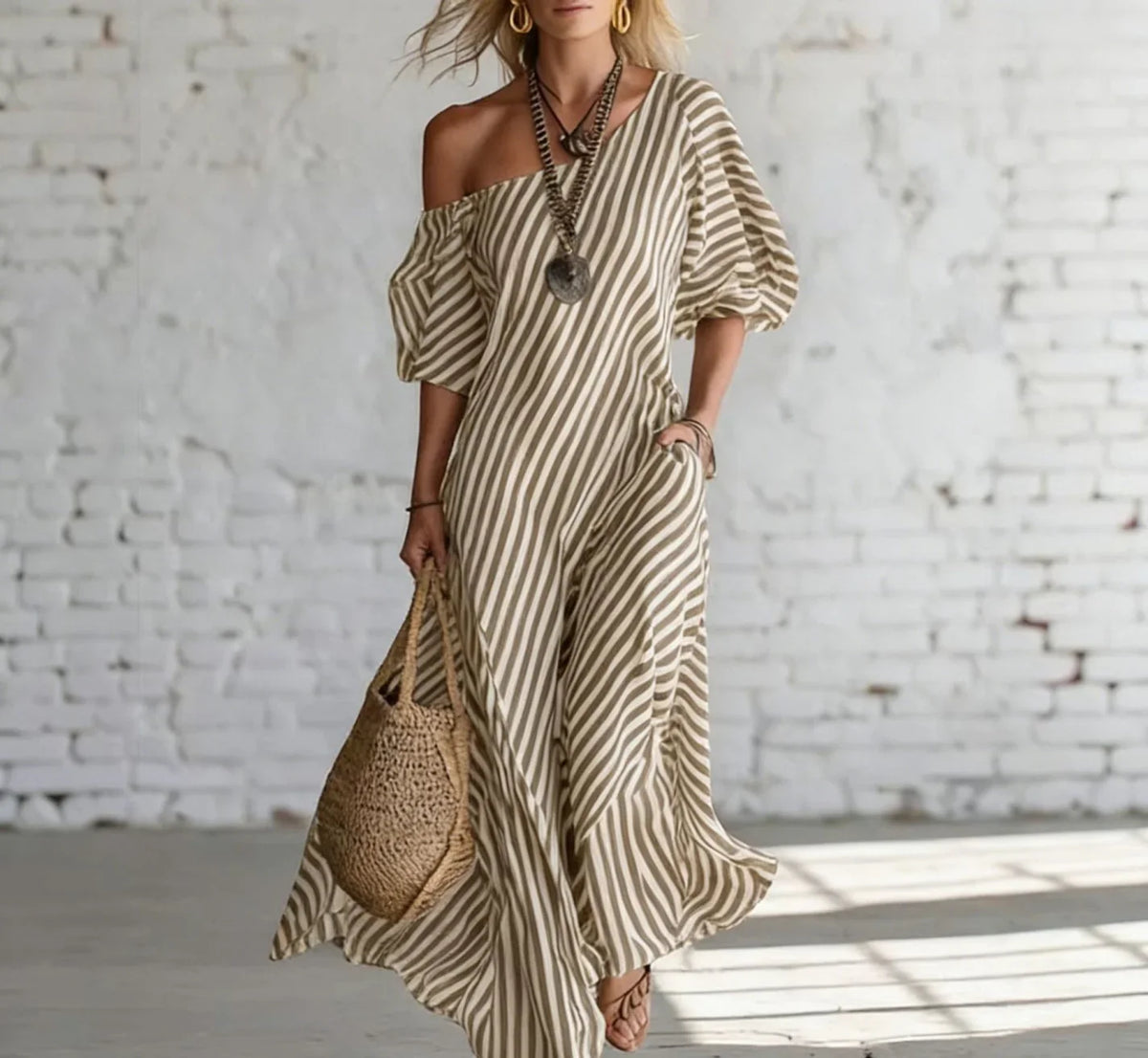 Alexia Striped Maxi Dress