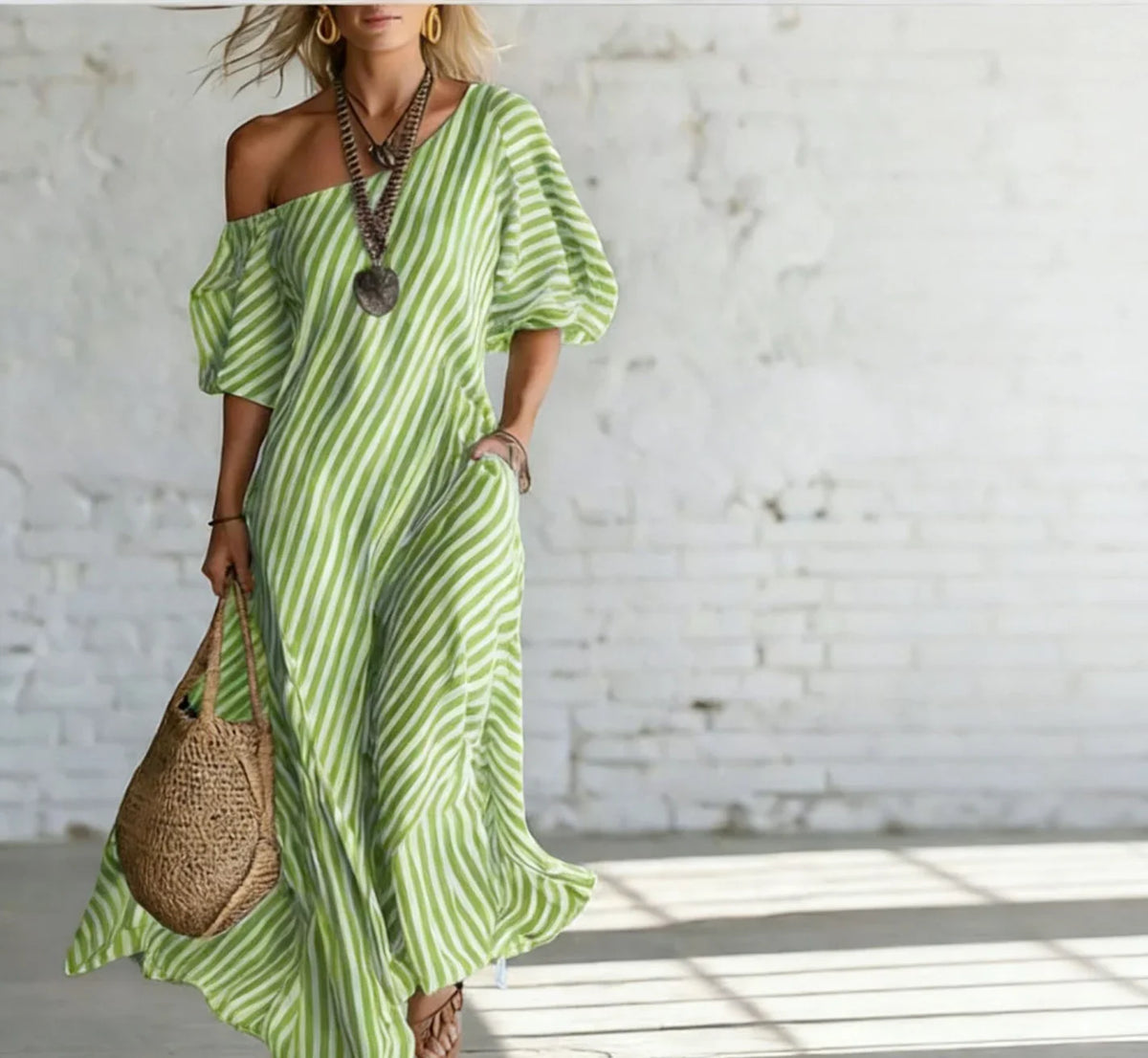 Alexia Striped Maxi Dress