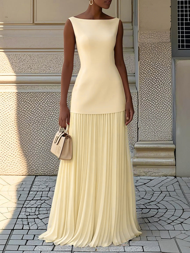 Shayla Pleated Maxi Dress