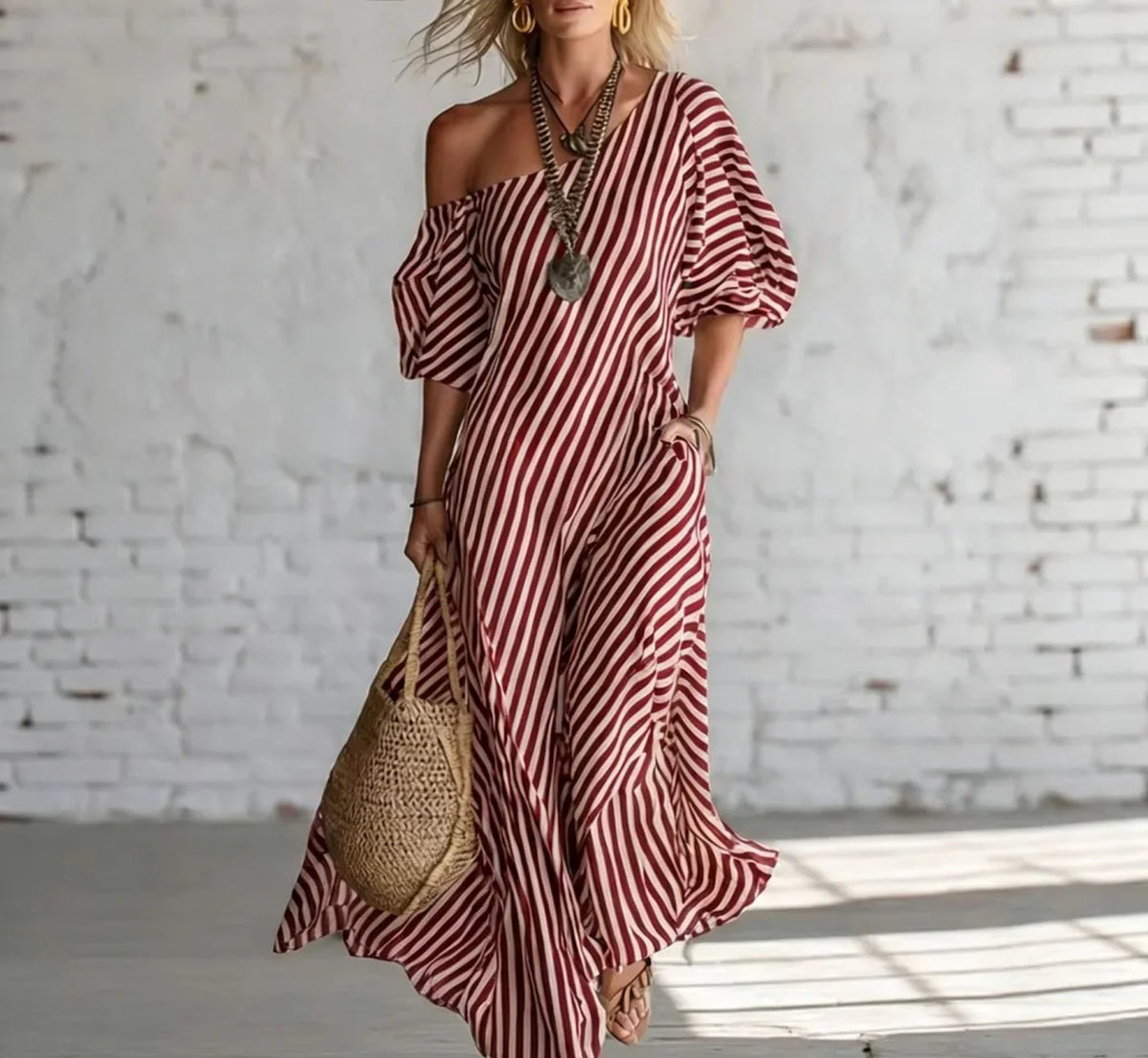 Alexia Striped Maxi Dress