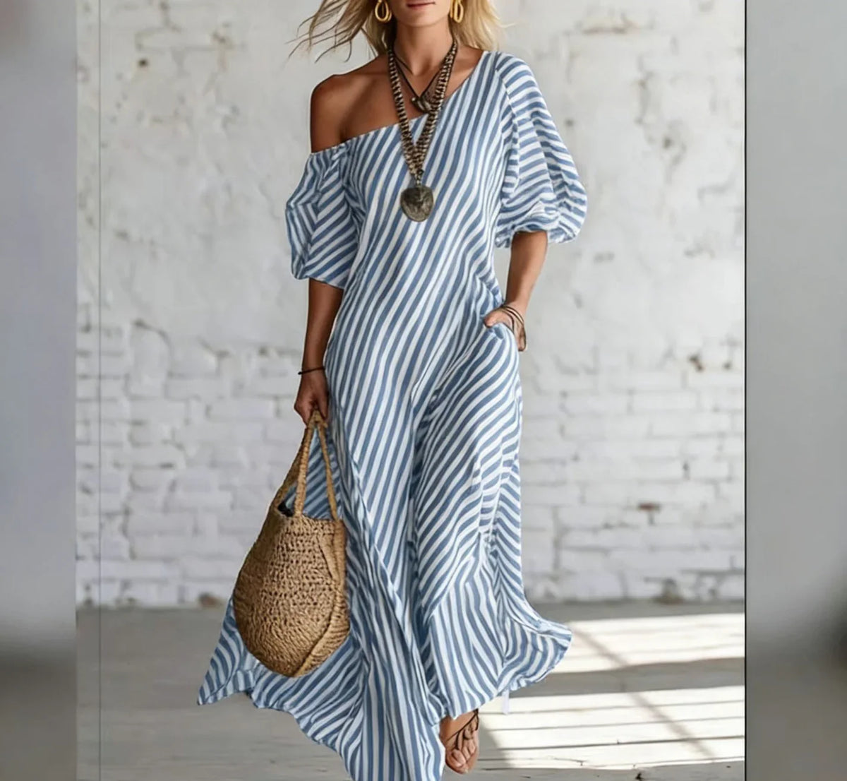 Alexia Striped Maxi Dress