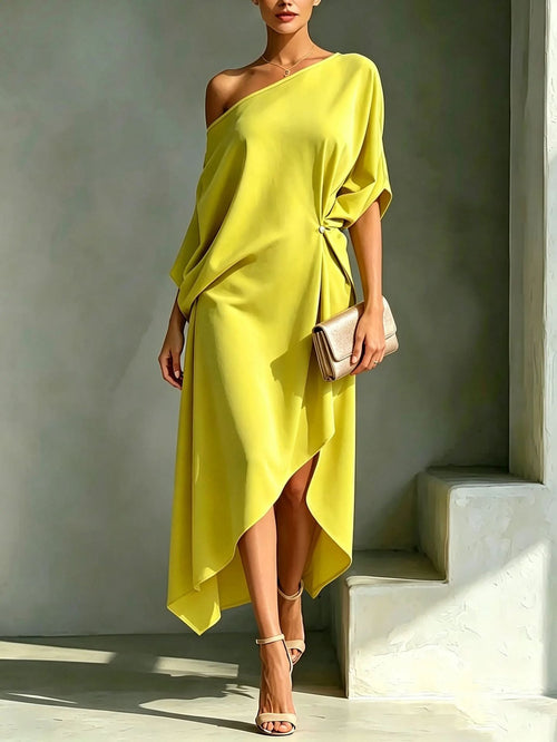 Calla Elegant Asymmetric Dress