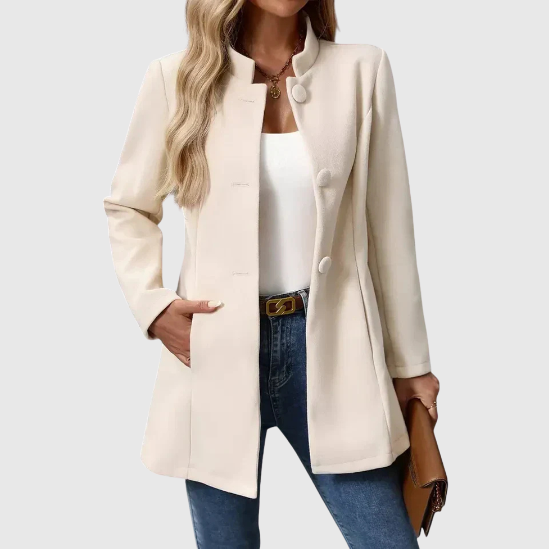 Carmelyssa Elegant Collarless Jacket