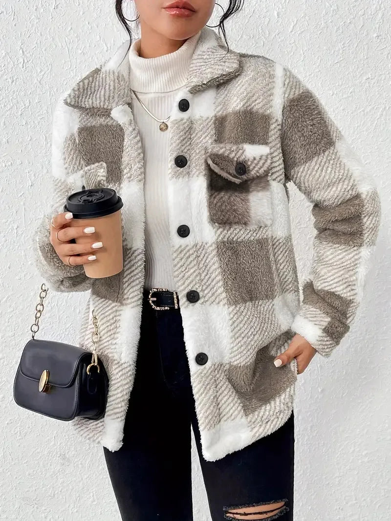 Martin Elegant Check Fleece Jacket