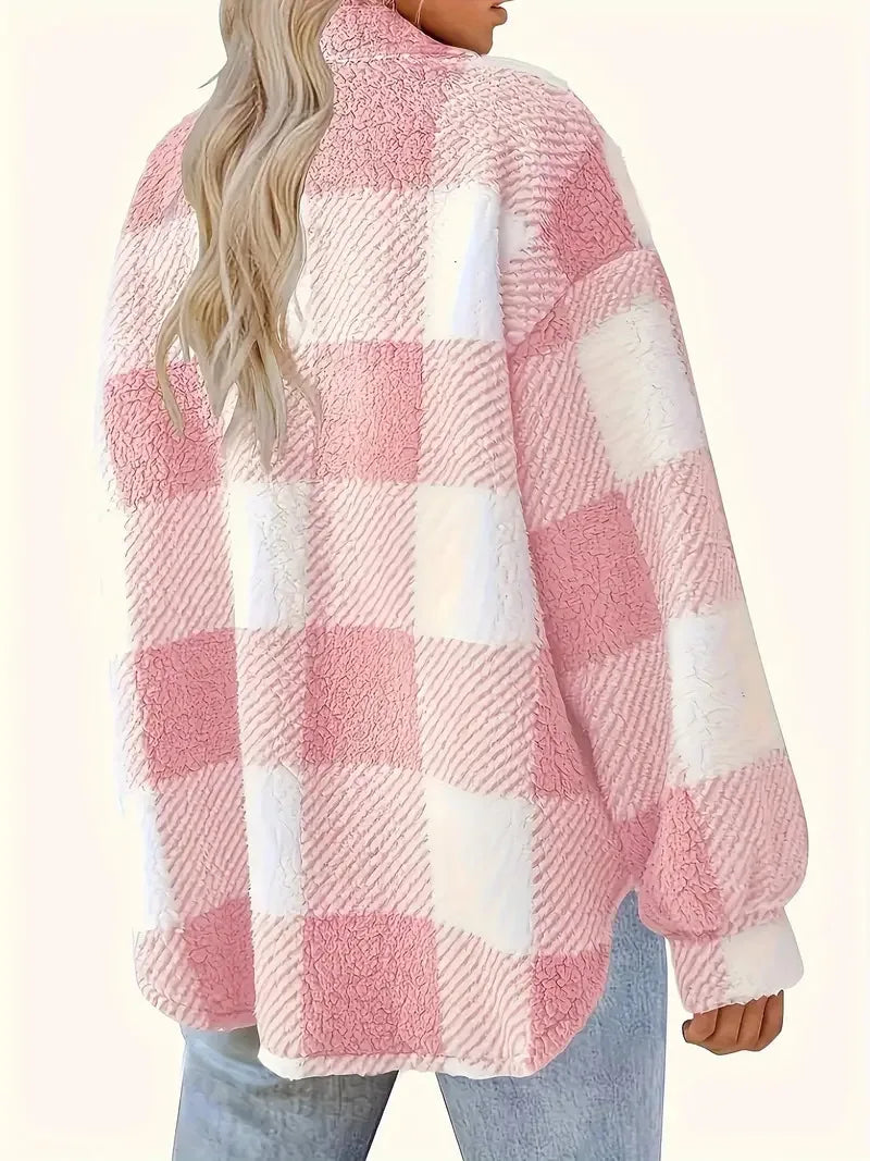 Martin Elegant Check Fleece Jacket