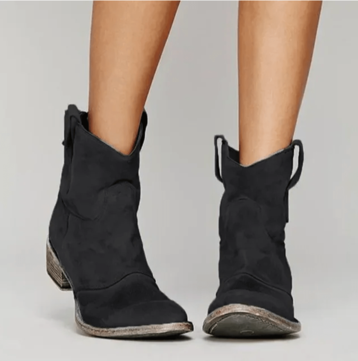 Piper Slip-On Western Ankle Boots
