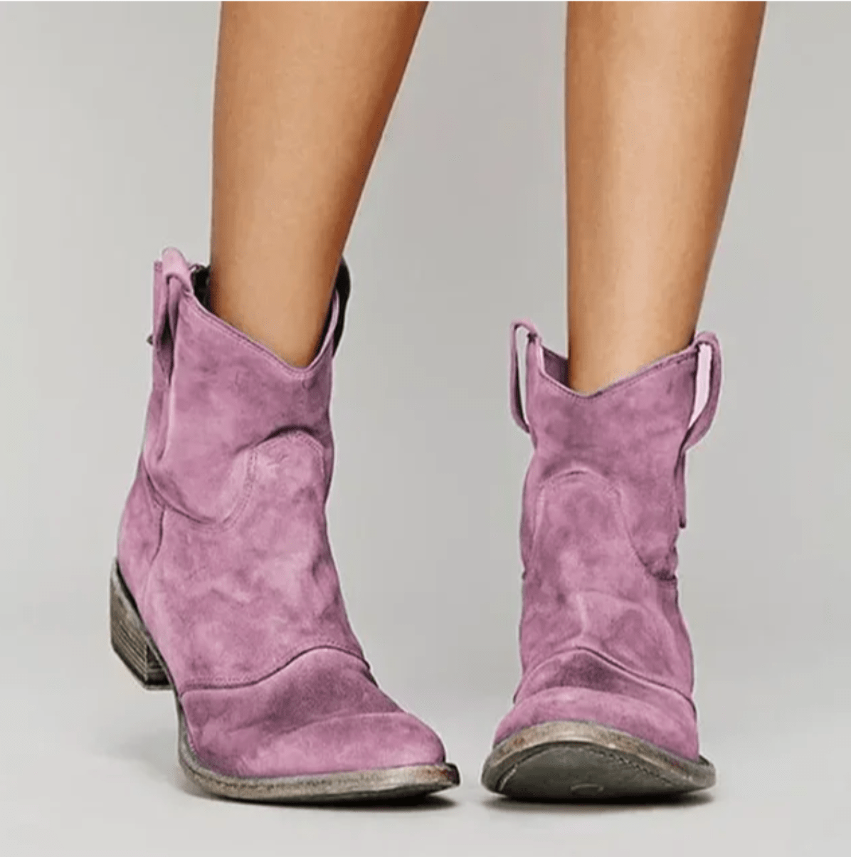 Piper Slip-On Western Ankle Boots