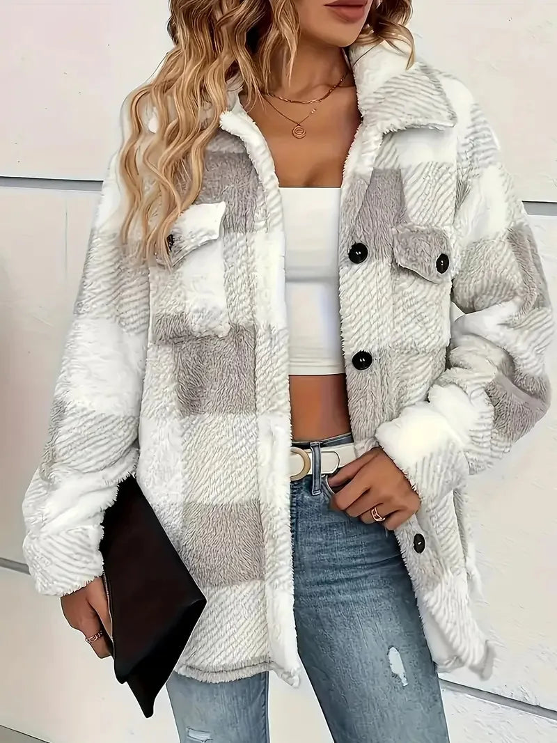 Martin Elegant Check Fleece Jacket