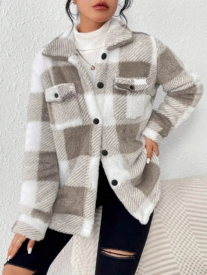 Martin Elegant Check Fleece Jacket