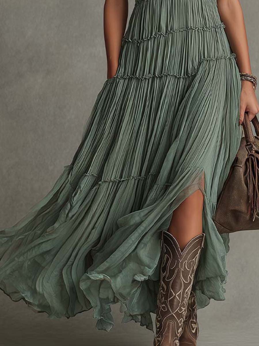 Elizabeth Elasticated Waist Maxi Dress