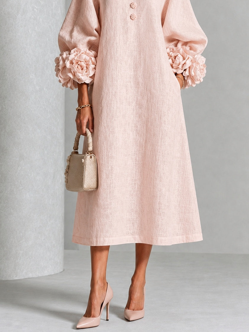 Liliana Elegant Floral Midi Dress