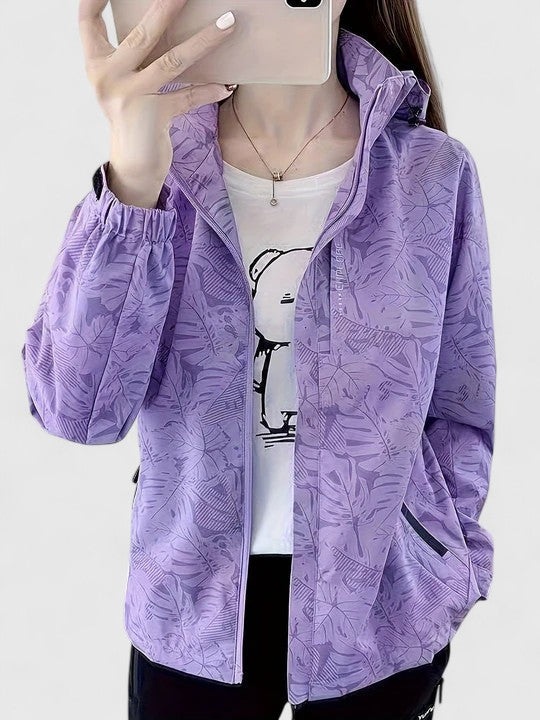 Thanyelle Elegant Botanical Rain Jacket