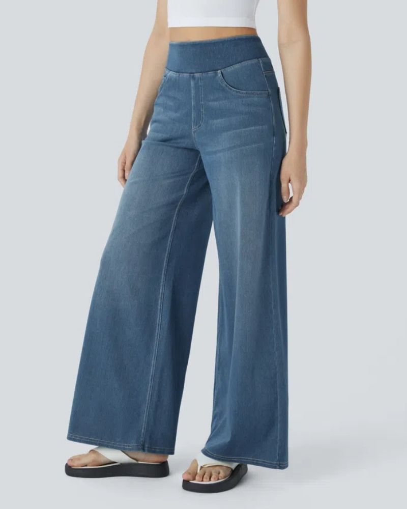 Ainsley Comfy Wide-Leg Jeans