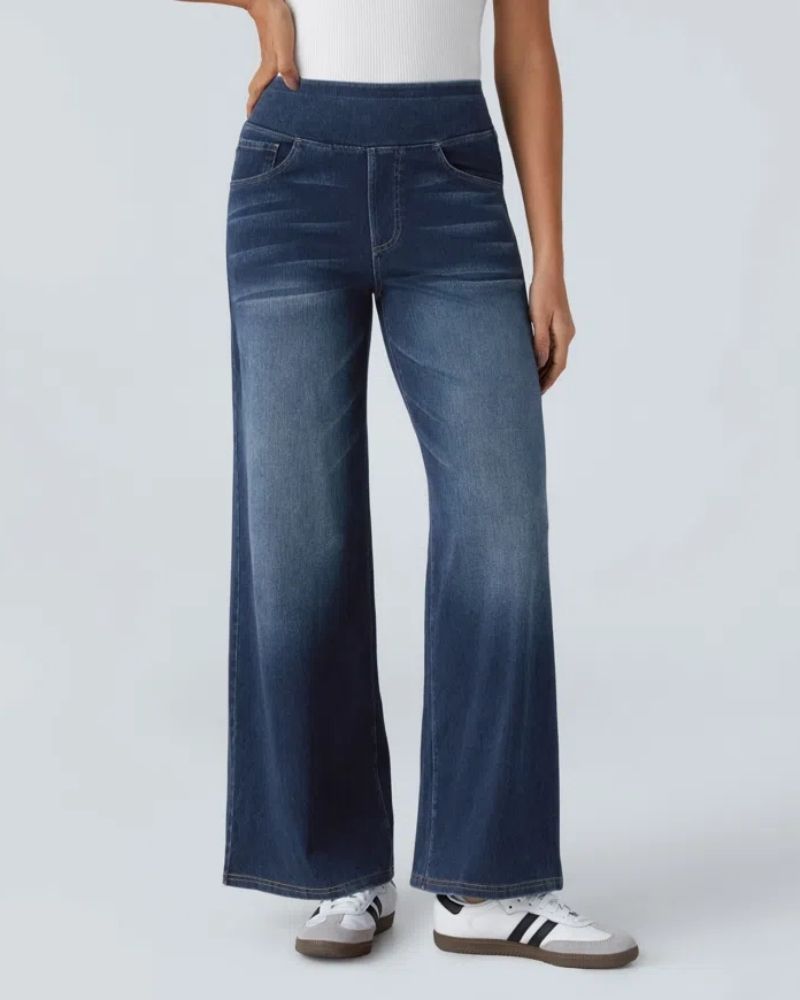 Ainsley Comfy Wide-Leg Jeans