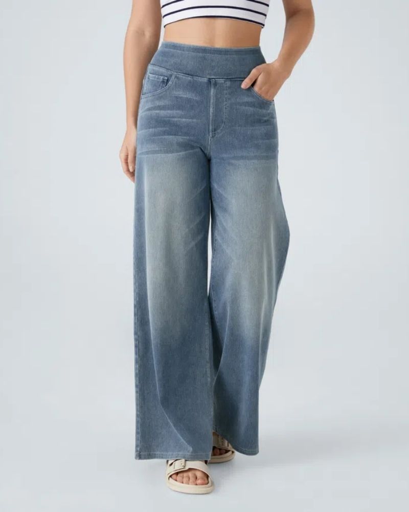 Ainsley Comfy Wide-Leg Jeans