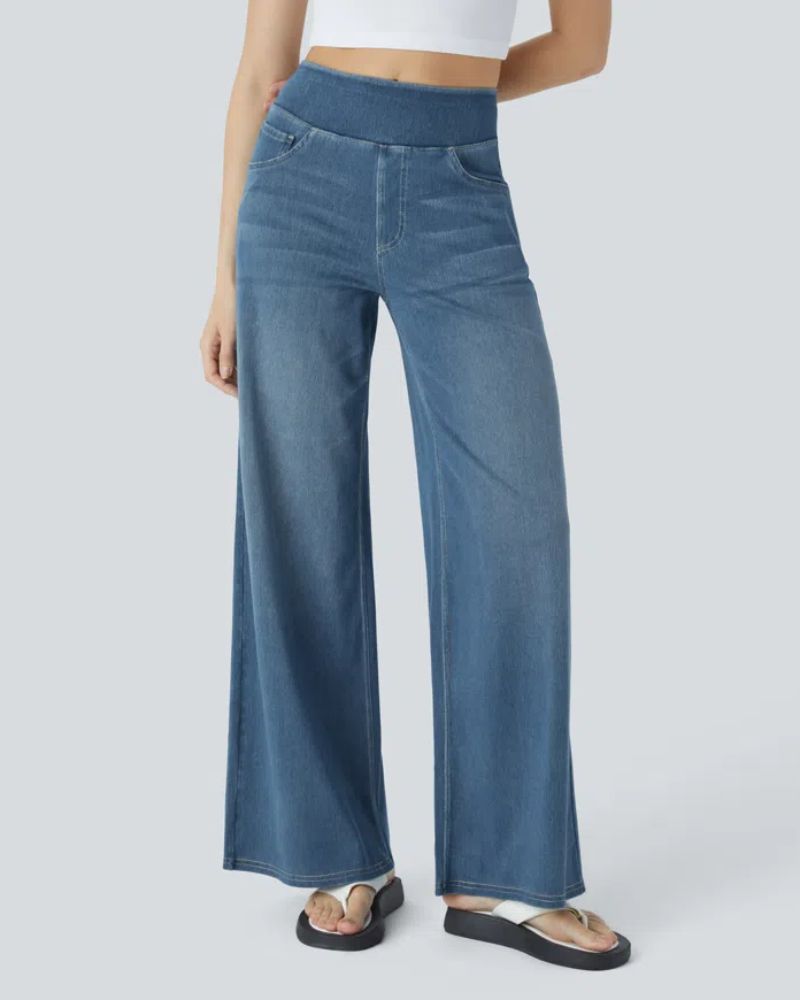 Ainsley Comfy Wide-Leg Jeans