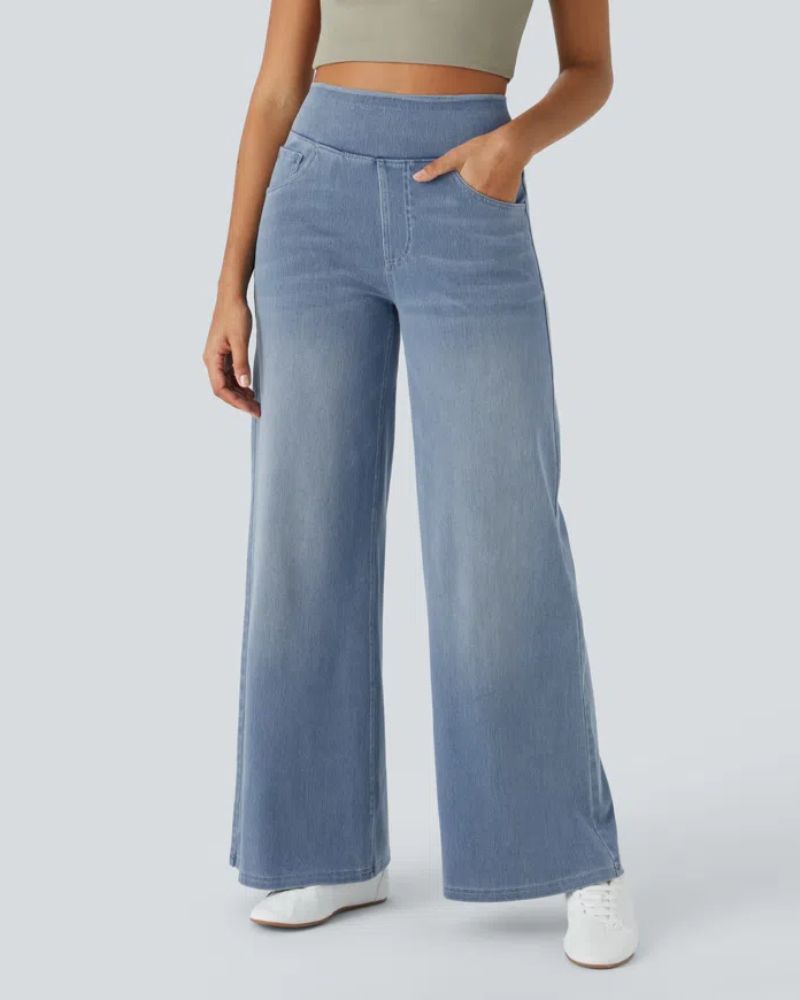 Ainsley Comfy Wide-Leg Jeans