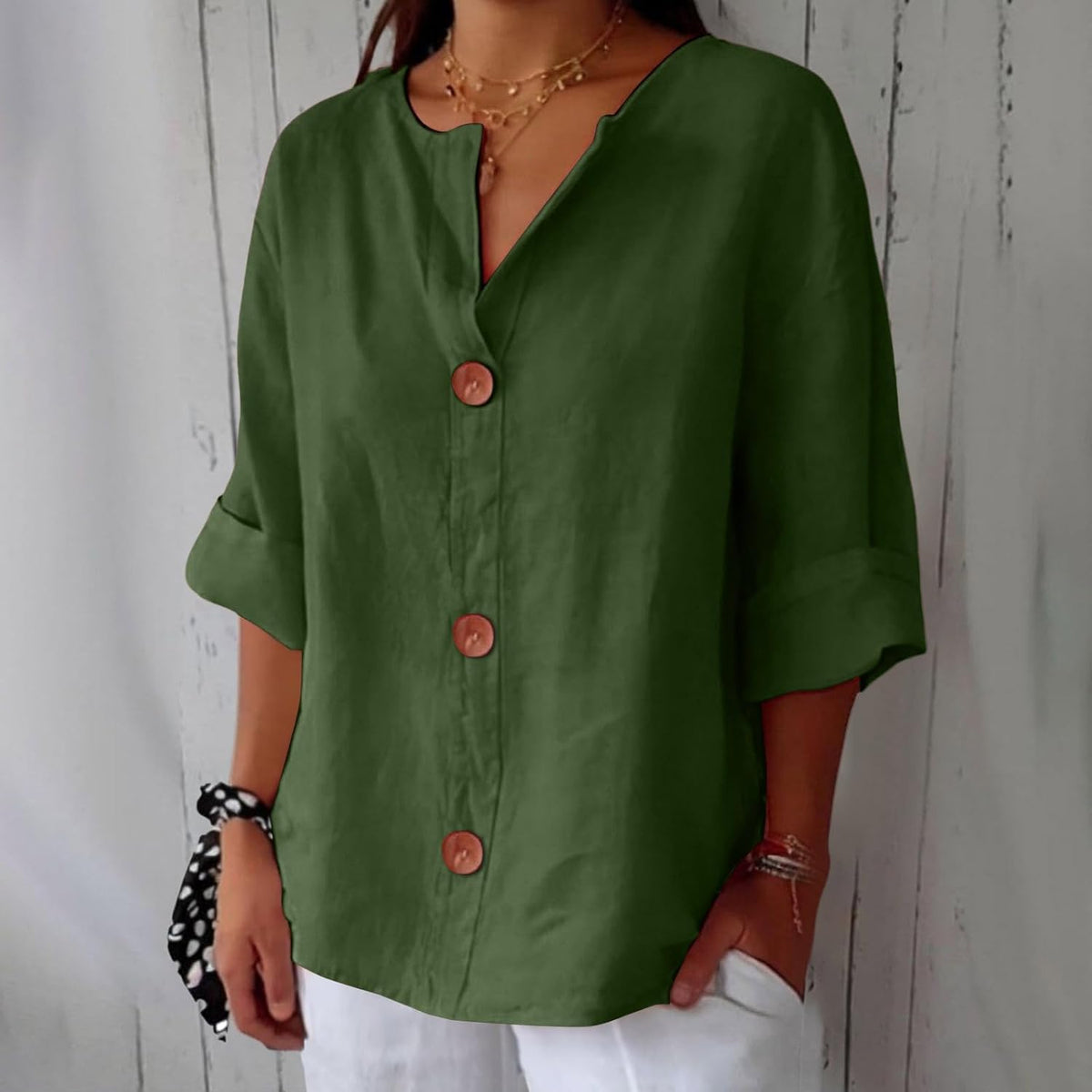 Clara Relaxed Linen Blouse
