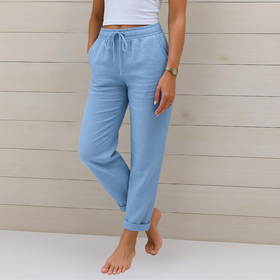 Maja Premium Breathable Stretch Linen Pants