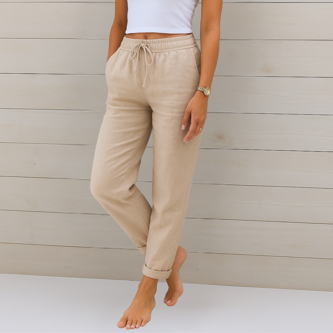 Maja Premium Breathable Stretch Linen Pants