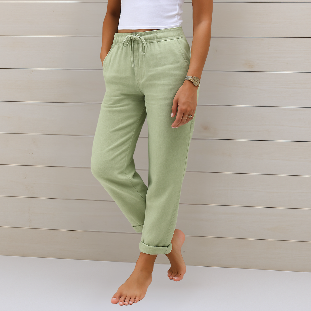 Maja Premium Breathable Stretch Linen Pants