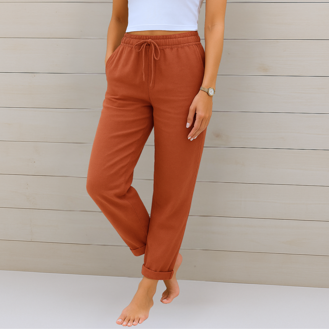 Maja Premium Breathable Stretch Linen Pants