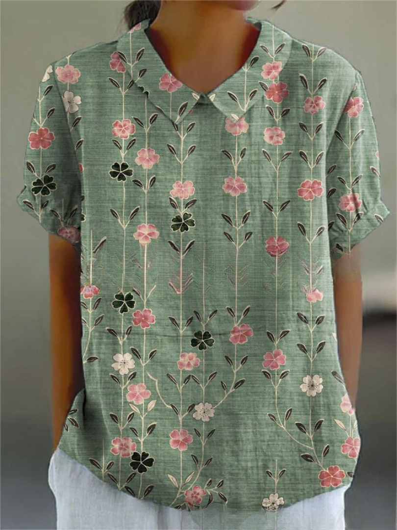 Sofia Elegant Floral Shirt