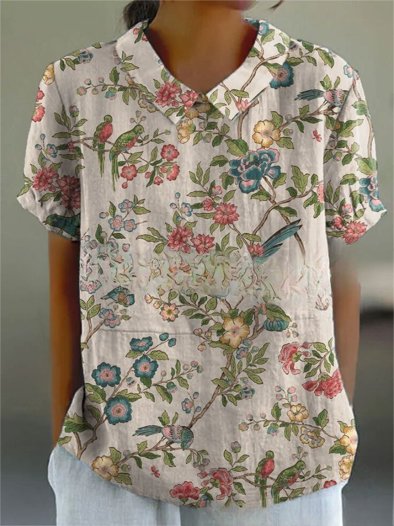 Sofia Elegant Floral Shirt