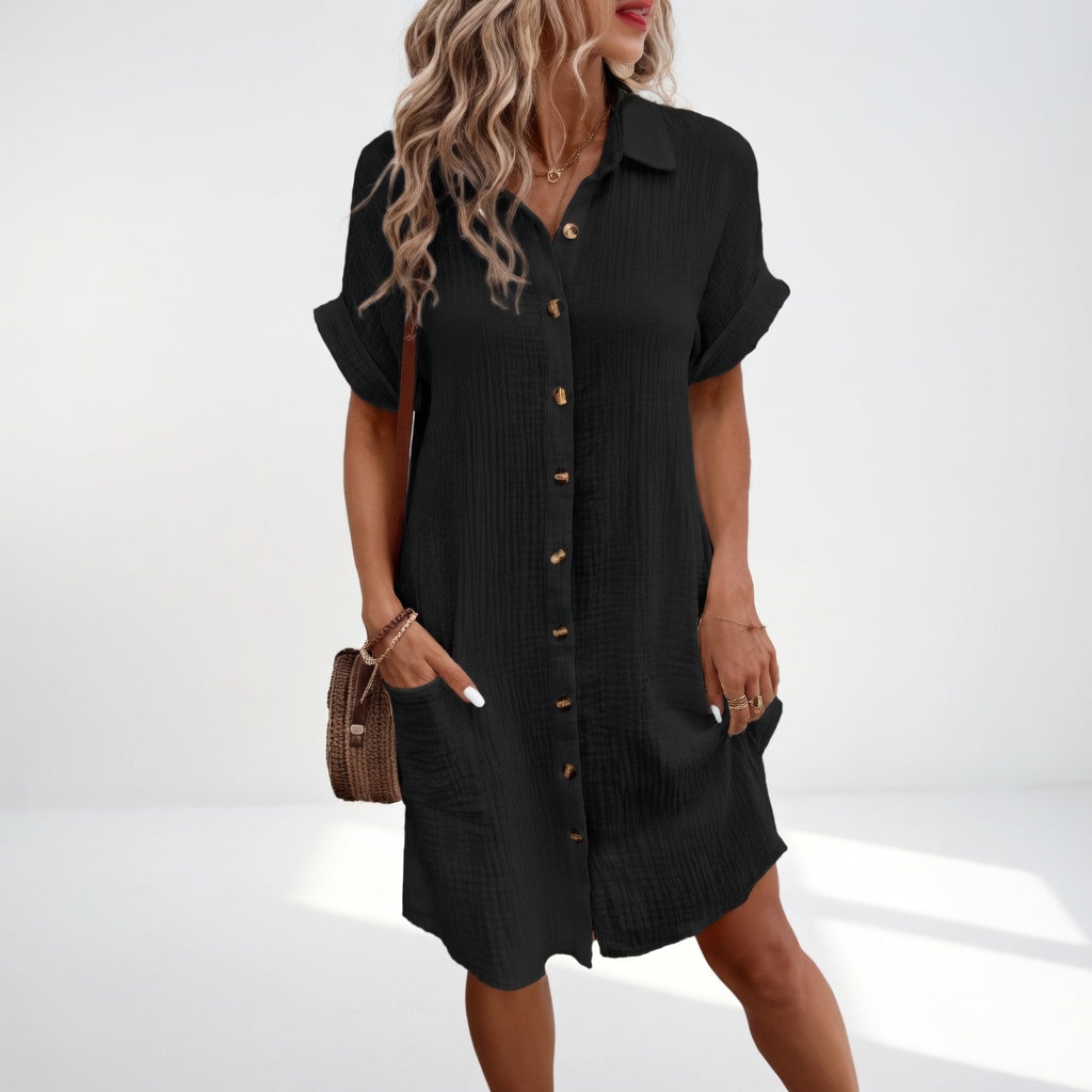 Béatrice Elegant Shirt Dress