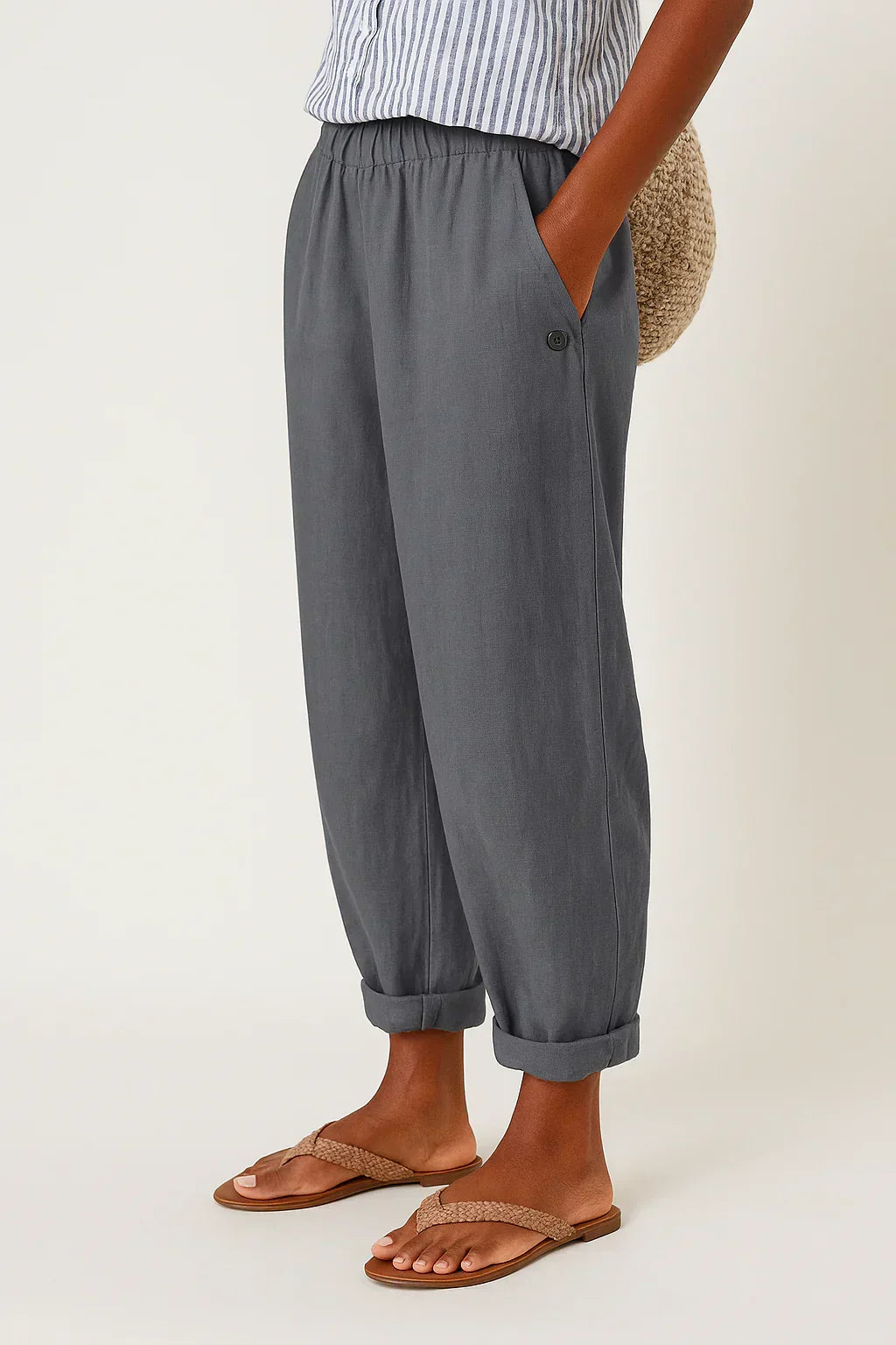 Édith Elegant Linen & Cotton Pants