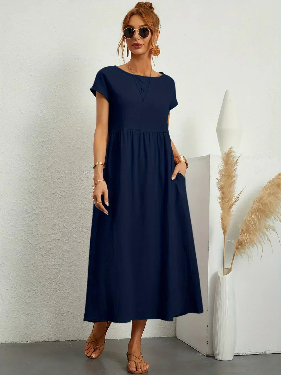 Gabrielle Flowy Midi Dress
