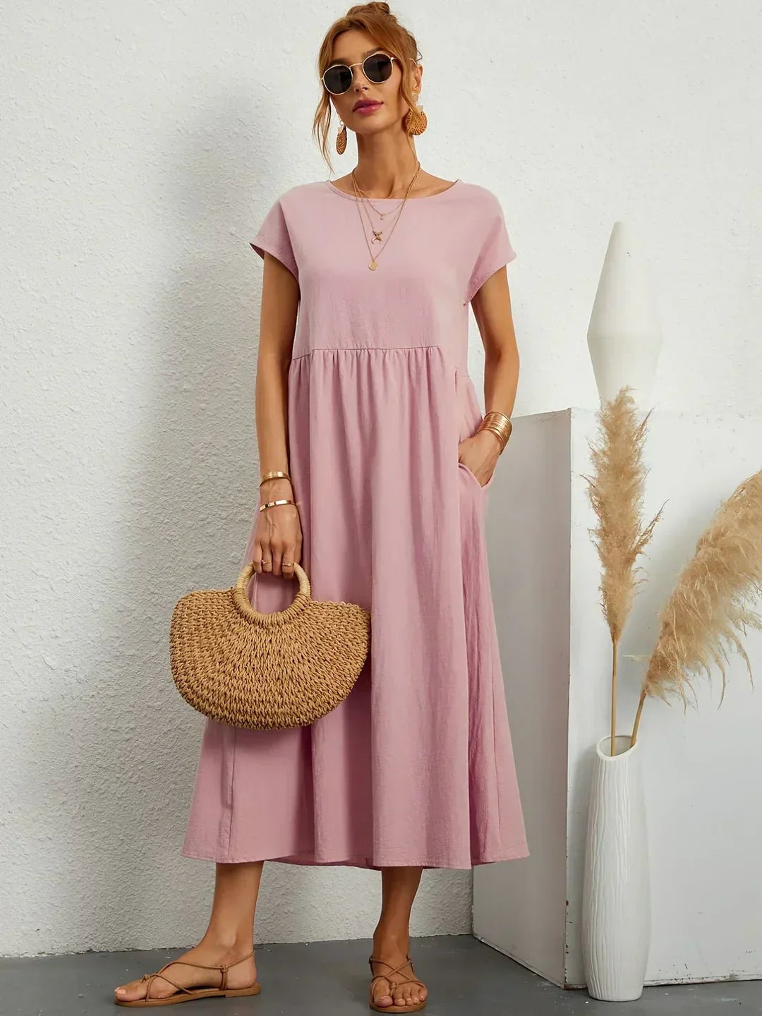 Gabrielle Flowy Midi Dress