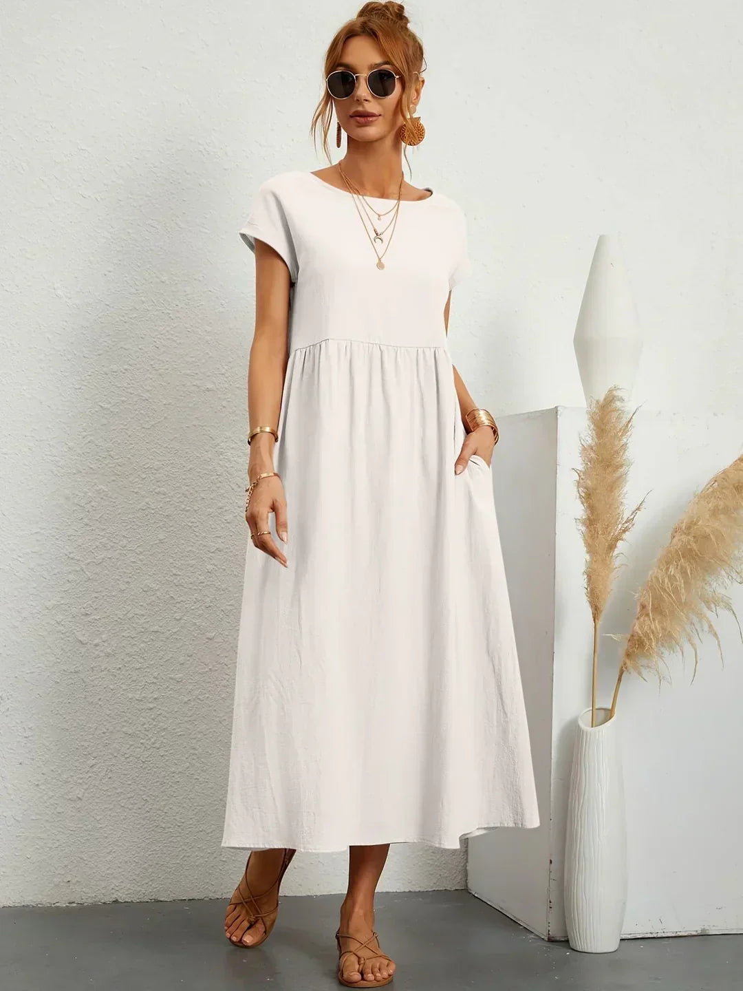 Gabrielle Flowy Midi Dress