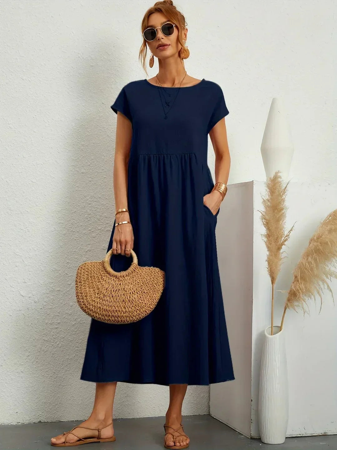 Gabrielle Flowy Midi Dress