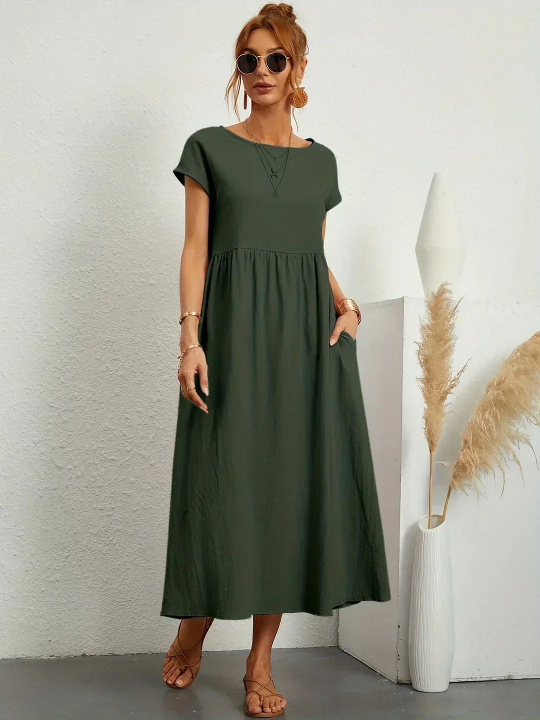 Gabrielle Flowy Midi Dress