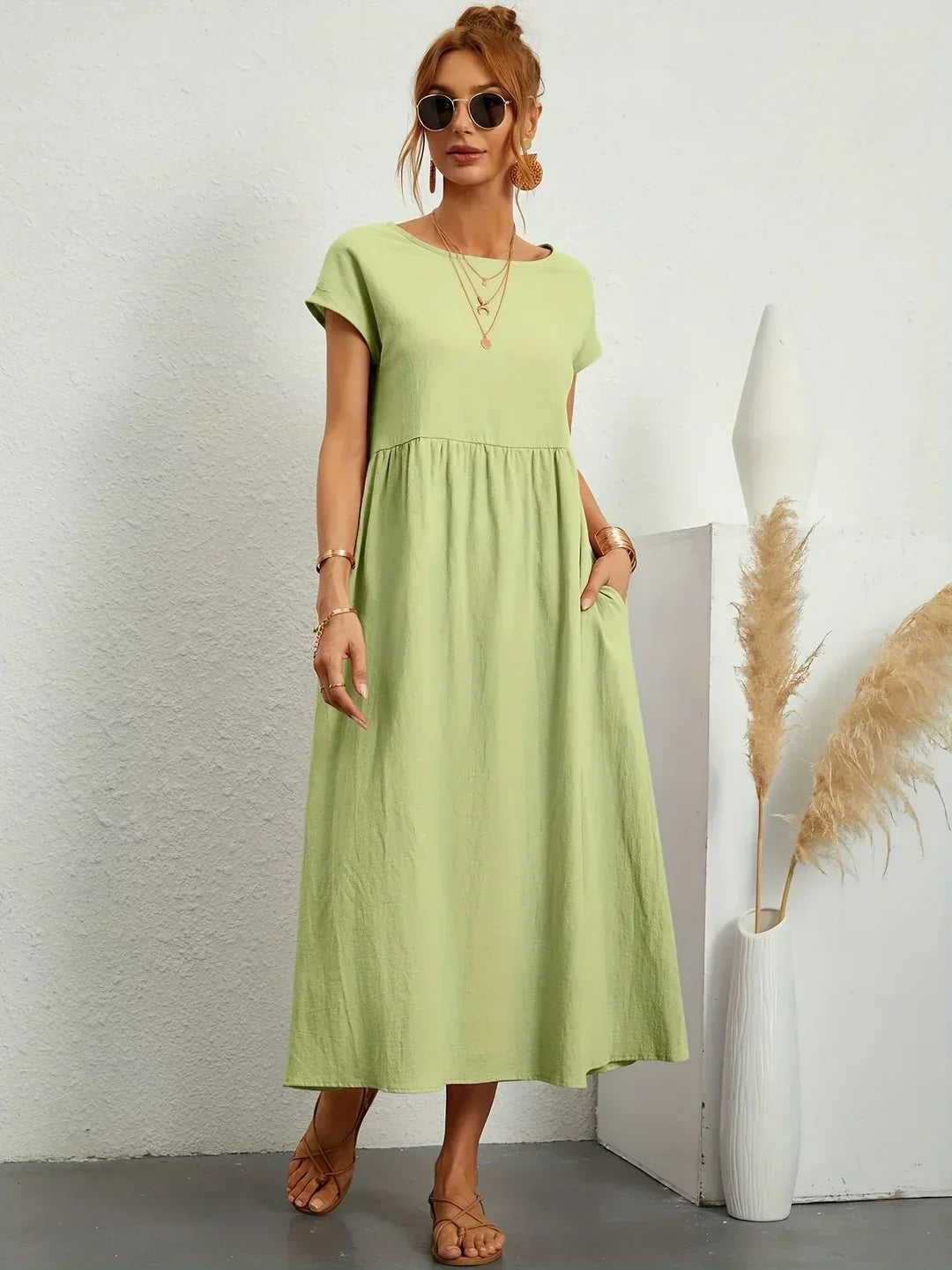 Gabrielle Flowy Midi Dress
