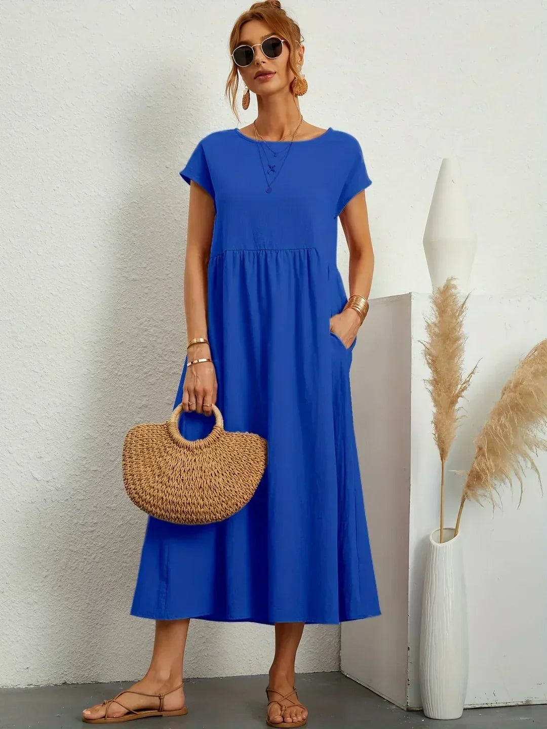 Gabrielle Flowy Midi Dress